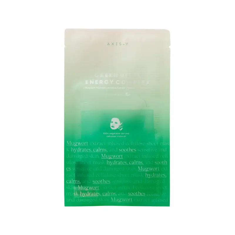 Axis-y Mugwort Green Vital Energy Complex Sheet Mask 27ml-1