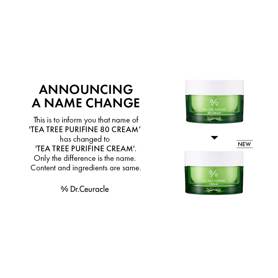 Dr.Ceuracle Tea Tree Purifine 80 Cream 50g