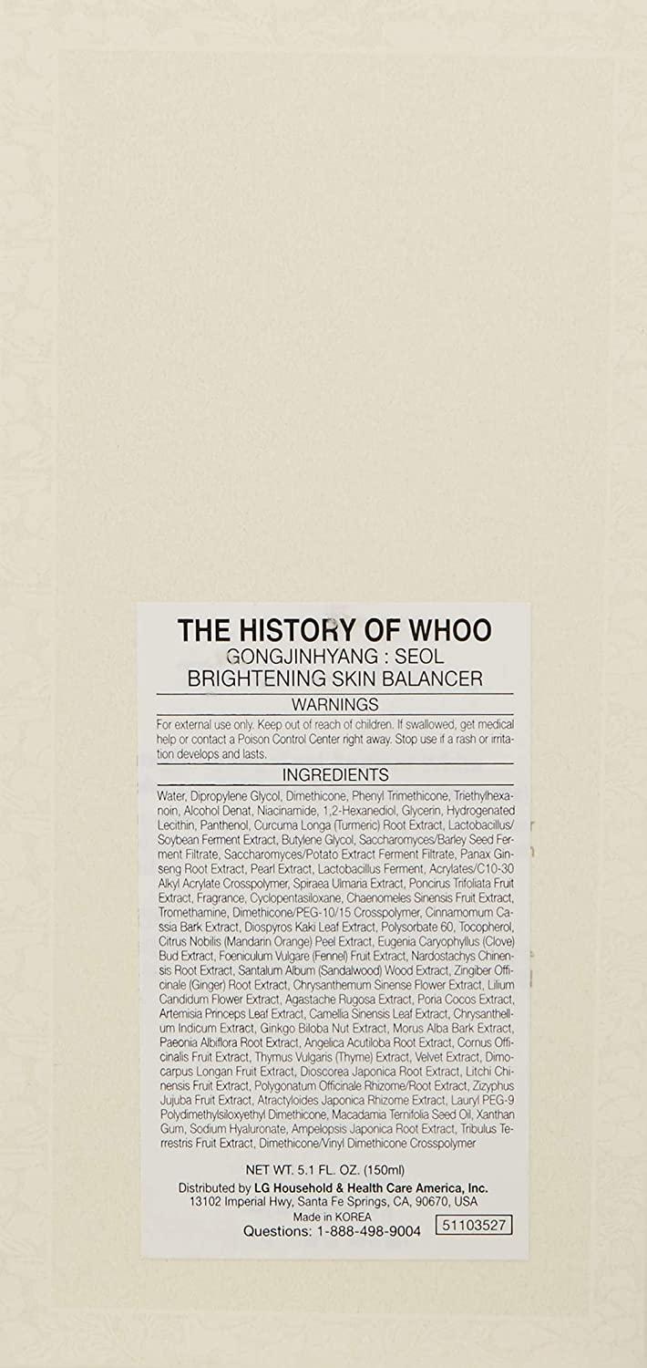 TheHistoryOfWhoo Gongjinhyang Radiant White Balancer 150ml