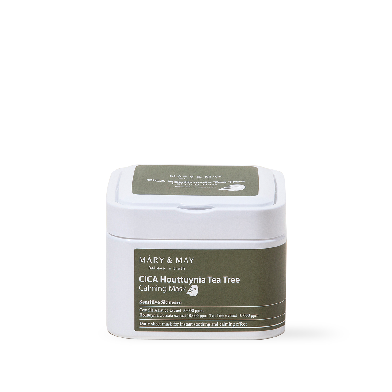 Mary&May Cica Houttuynia cordata Tea Tree Calming Mask Pack - 30 sheets