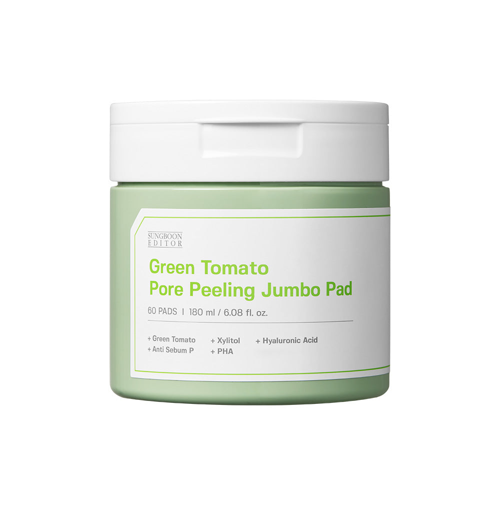 SUNGBOON EDITOR Green Tomato Pore Peeling Jumbo Pad 60 Sheets