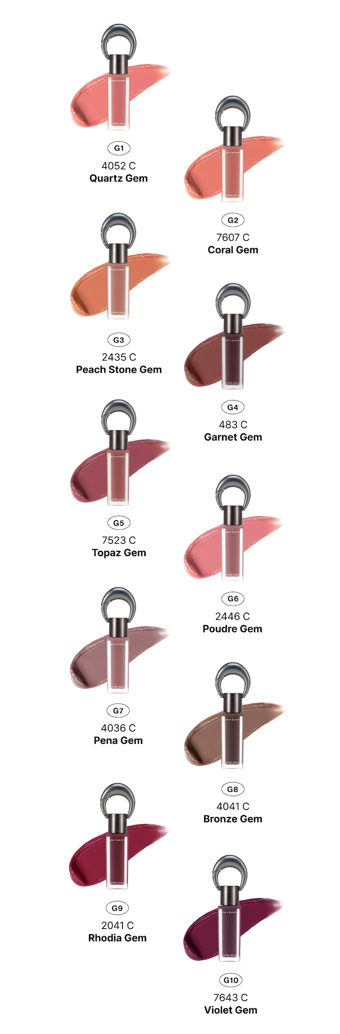ENTROPY CHARM TINT Blurry Base Line - 10 Colors