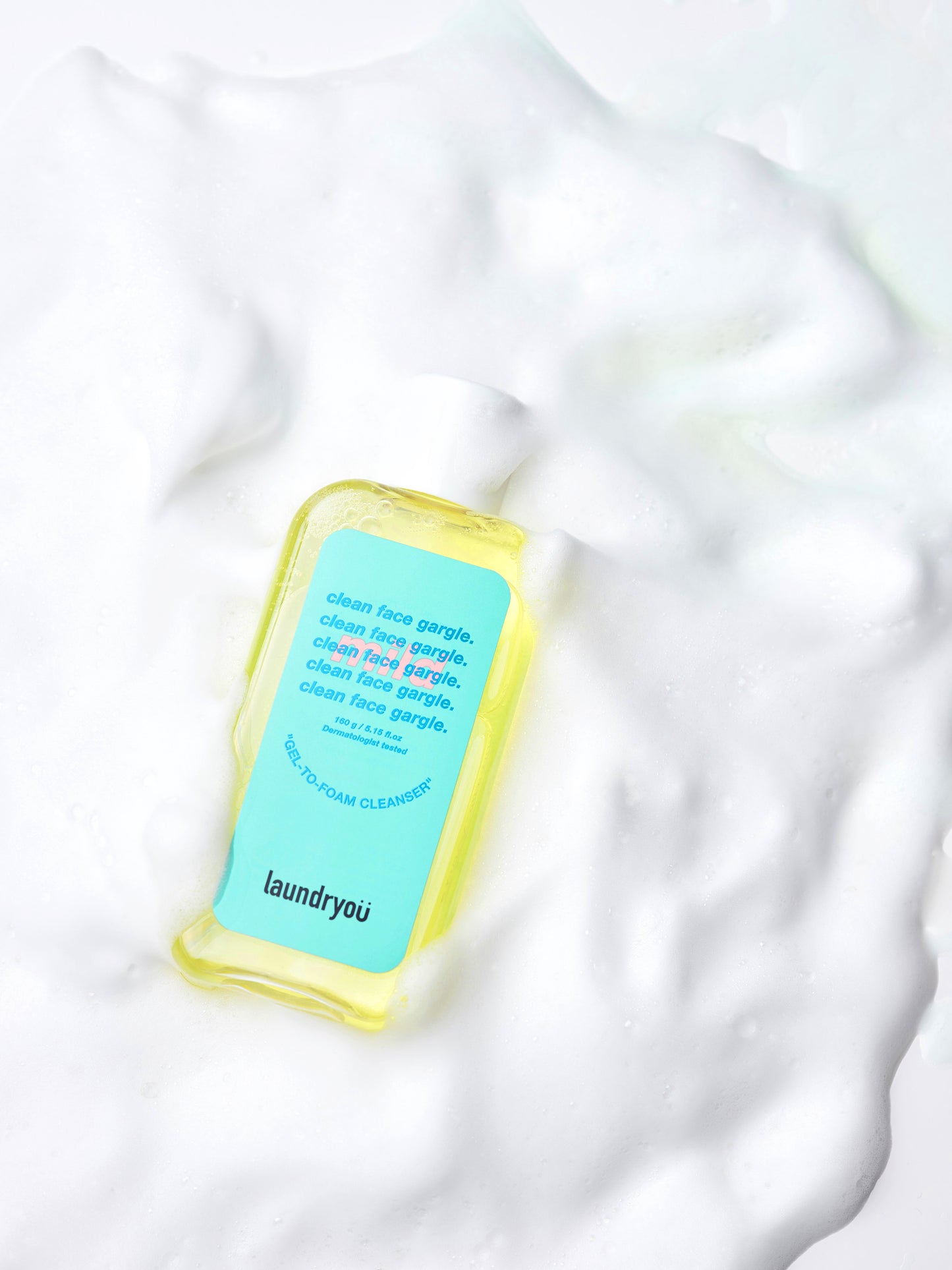 Laundryou Clean Face Gargle Gel-to-Foam Cleanser Mild 160g