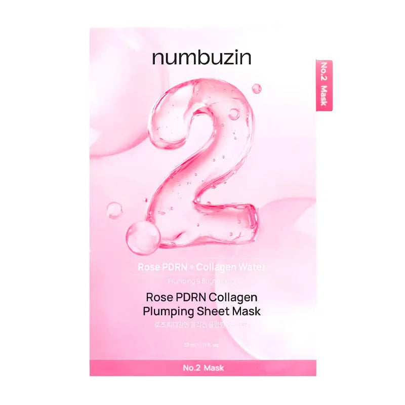 numbuzin No.2 Rose PDRN Collagen Plumping Sheet Mask 33ml-4