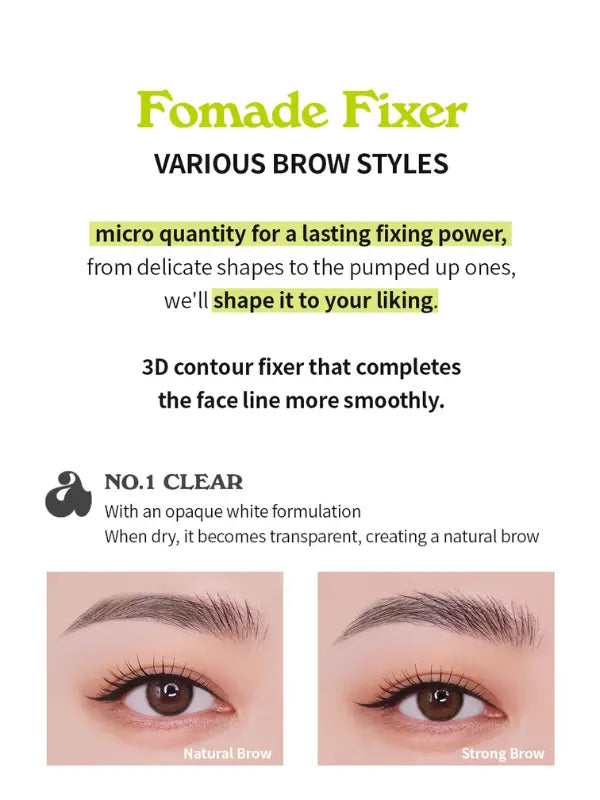 unleashia Shaper Pomade Eyebrow Fixer 8g - No.1 Clear-2