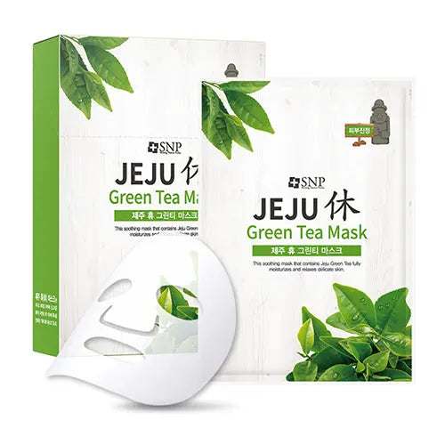 SNP Jeju Rest Green Tea Mask 22ml-0