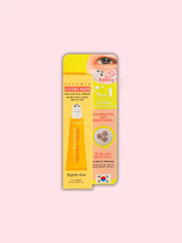 Farm stay Vitamin & Collagen Rolling Eye Serum 25ml-0