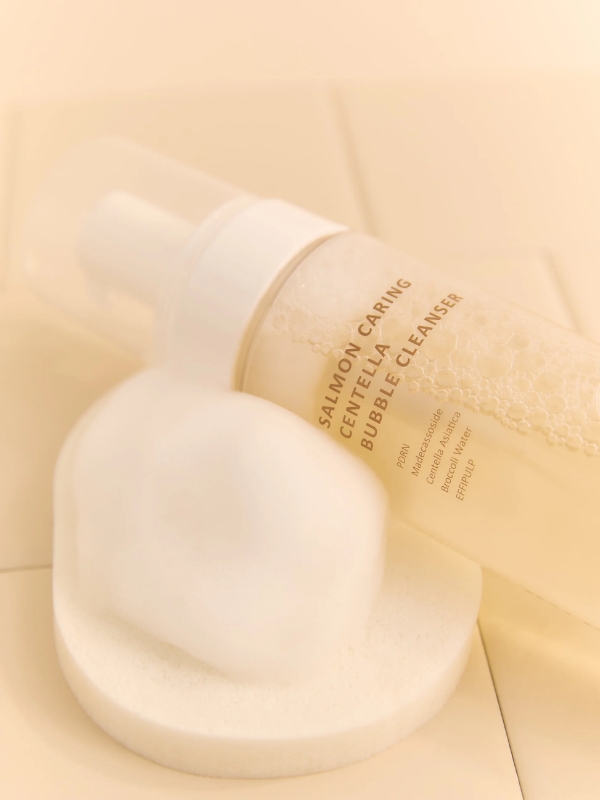 HEVEBLUE Salmon Caring Centella Bubble Cleanser 200ml-3