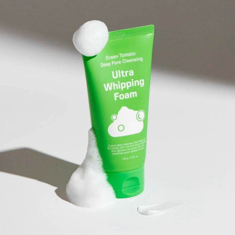 Sungboon Editor Green Tomato Deep Pore Cleansing Ultra Whipping Foam 120g-2