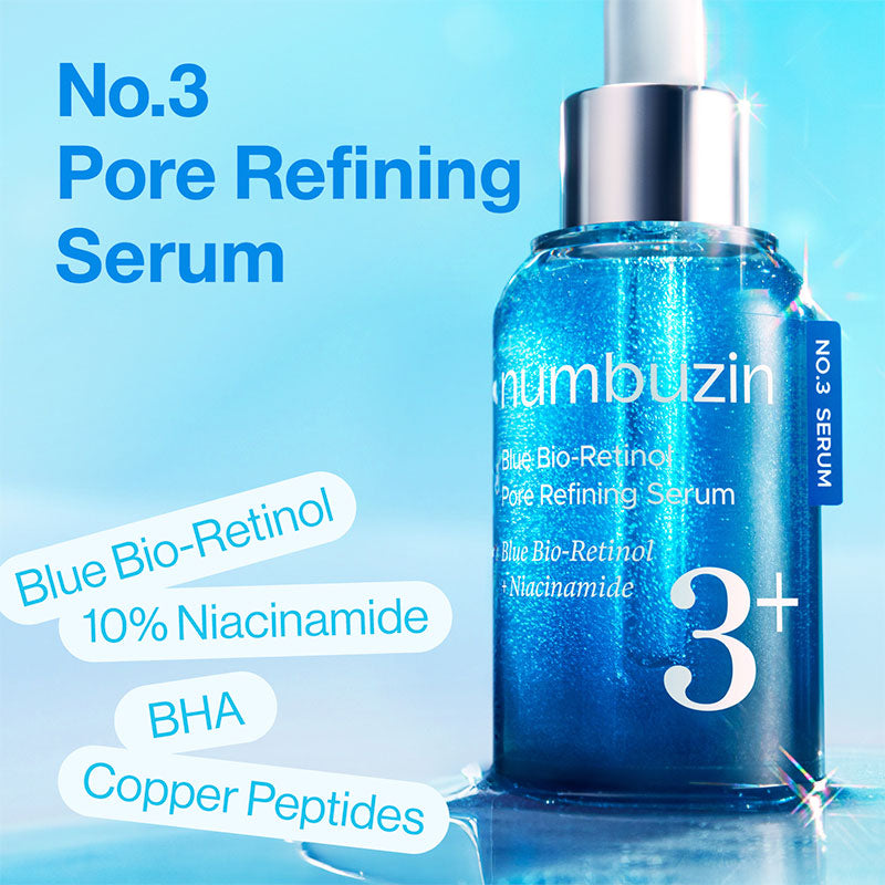 numbuzin No.3 Blue Bio-Retinol Pore Refining Serum 30ml-1