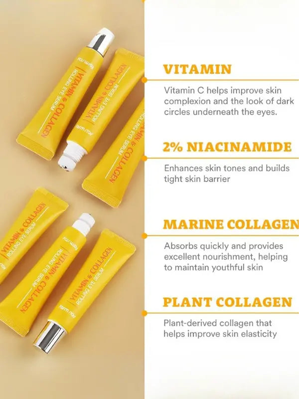 Farm stay Vitamin & Collagen Rolling Eye Serum 25ml-2