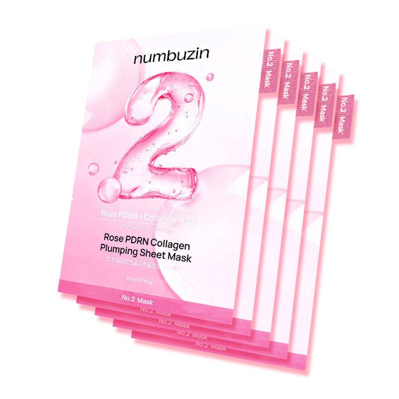 numbuzin No.2 Rose PDRN Collagen Plumping Sheet Mask 33ml-4
