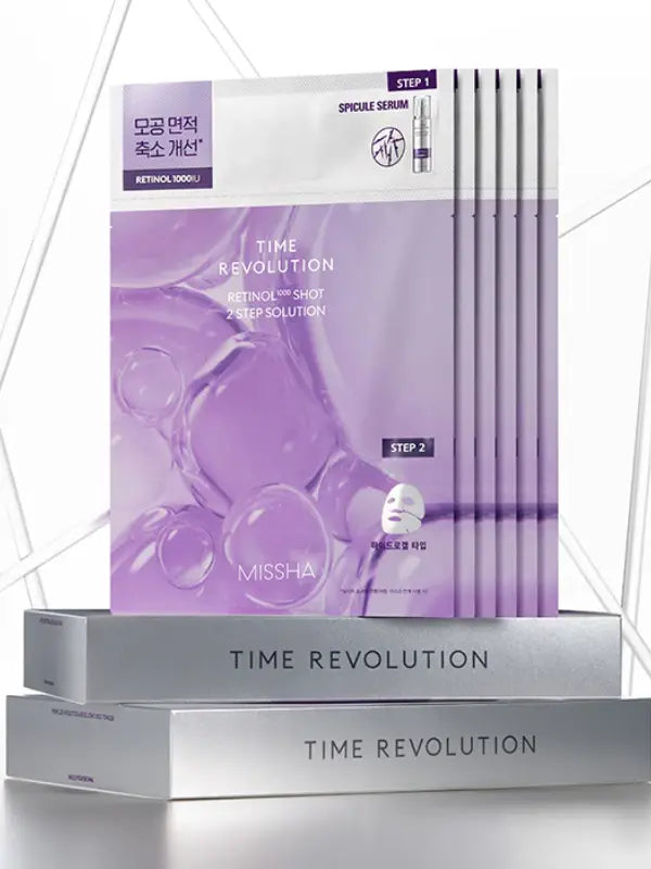 MISSHA Time Revolution Retinol 1000 Shot 2 Step Solution Mask-0