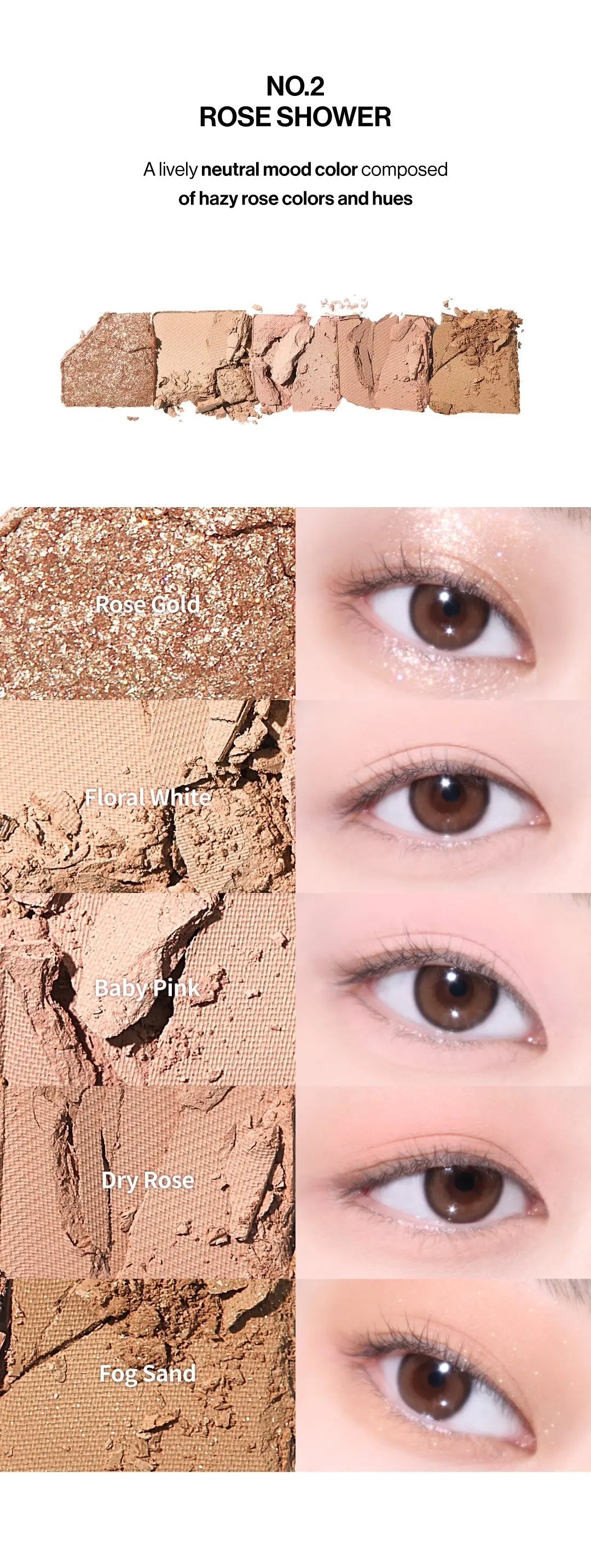 unleashia Mood Shower Eye Palette 4g-3