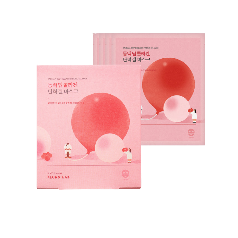 Round Lab Camellia Deep Collagen Firming Gel Mask 34ml-1