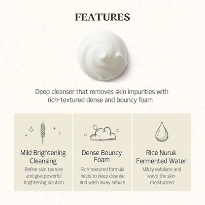 Skinfood Daily Brightening Rice Cleansing Foam 150ml-2