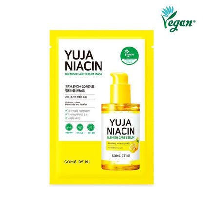 SomeByMi YUJA NIACIN 30 DAYS CARE SERUM MASK  X 10EA