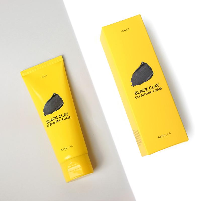 BARULAB  BLACK CLAY  CLEANSING FOAM 100ml