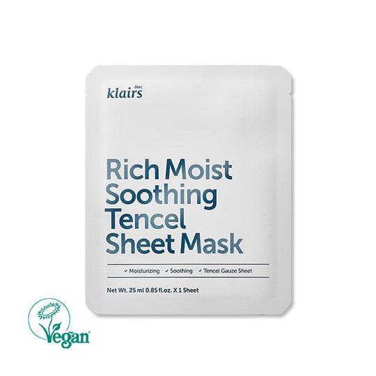 Dear Klairs Rich Moist Soothing Tencel Sheet Mask 25ml x 10ea