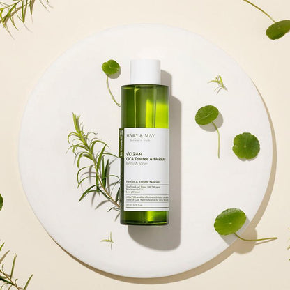Mary&May Vegan CICA Tea Tree AHA PHA Blemish Toner - 200ml