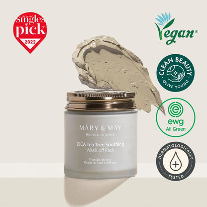 Mary&May CICA TeaTree Soothing Wash off Pack 125g