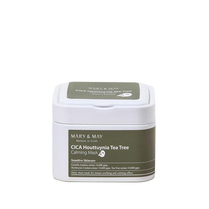 Mary&May Cica Houttuynia cordata Tea Tree Calming Mask Pack - 30 sheets