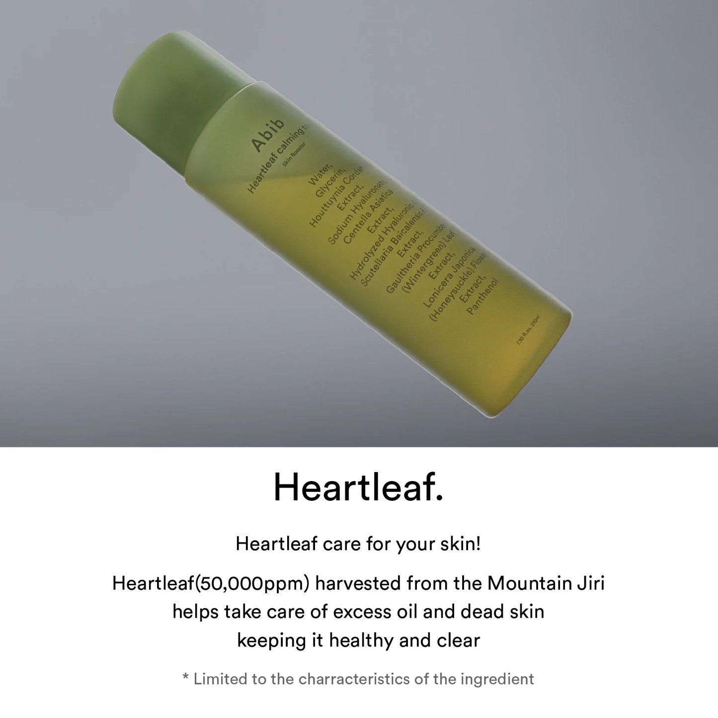 Abib Heartleaf calming toner Skin booster - 200ml