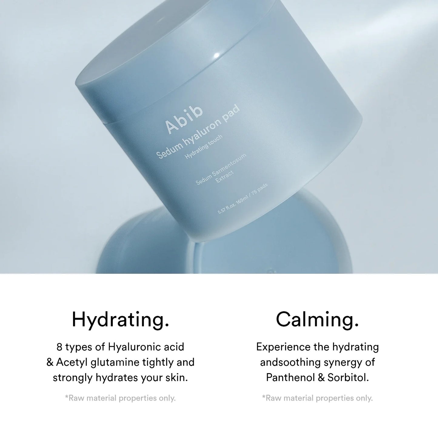 Abib Sedum hyaluron pad Hydrating touch - 165ml. 75 pads