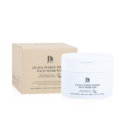 benton Guava 70 Skin Toner Face Mask Pad 210ml / 70pcs
