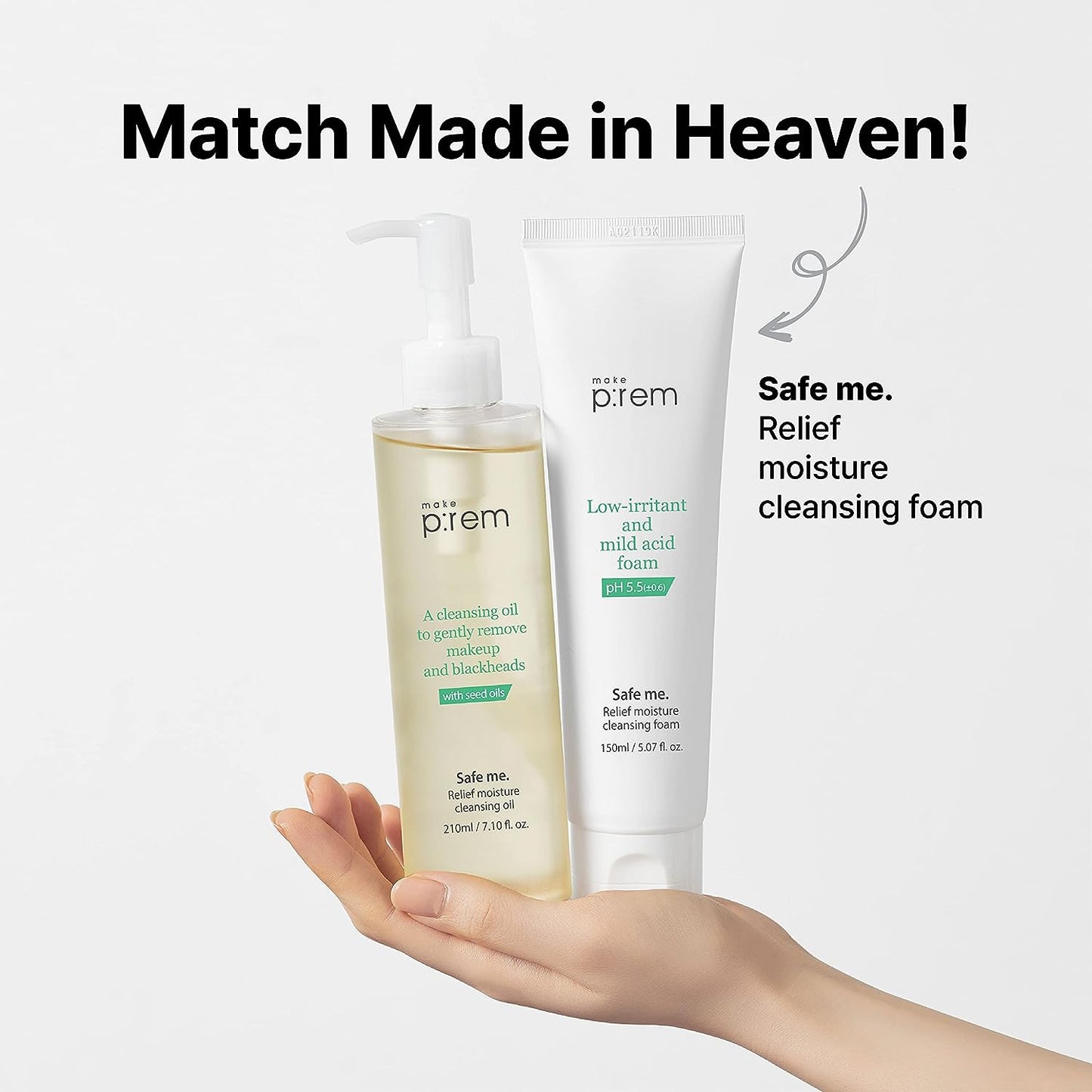 Makeprem Safe me. Relief Moisture Cleansing Oil - 210ml