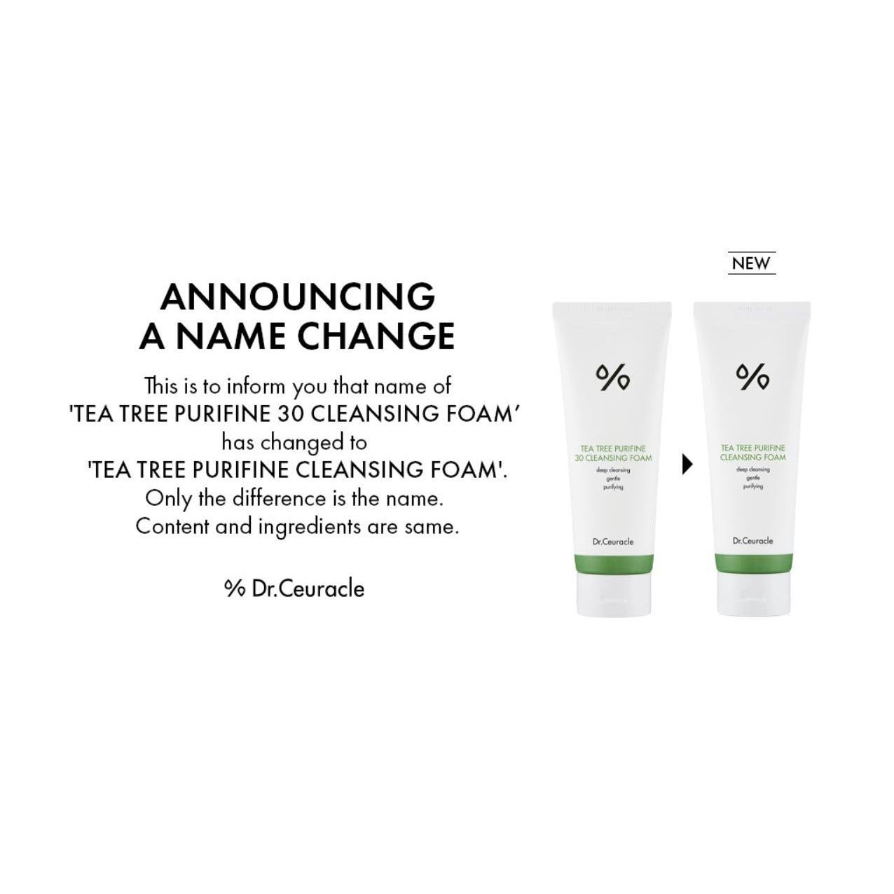 Dr.Ceuracle Tea Tree Purifine 30 Cleansing Foam 150g