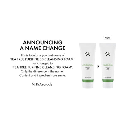 Dr.Ceuracle Tea Tree Purifine 30 Cleansing Foam 150g