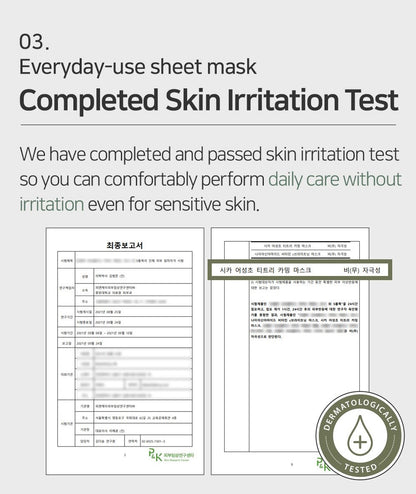 Mary&May Cica Houttuynia cordata Tea Tree Calming Mask Pack - 30 sheets