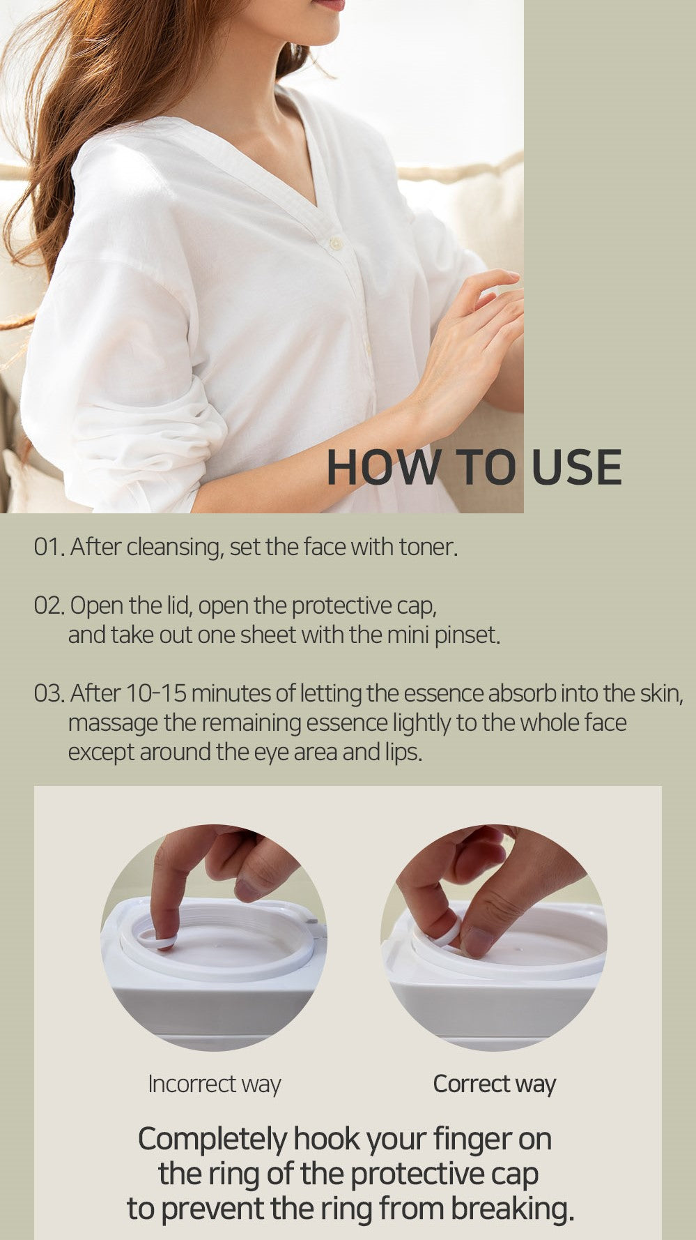 Mary&May Cica Houttuynia cordata Tea Tree Calming Mask Pack - 30 sheets