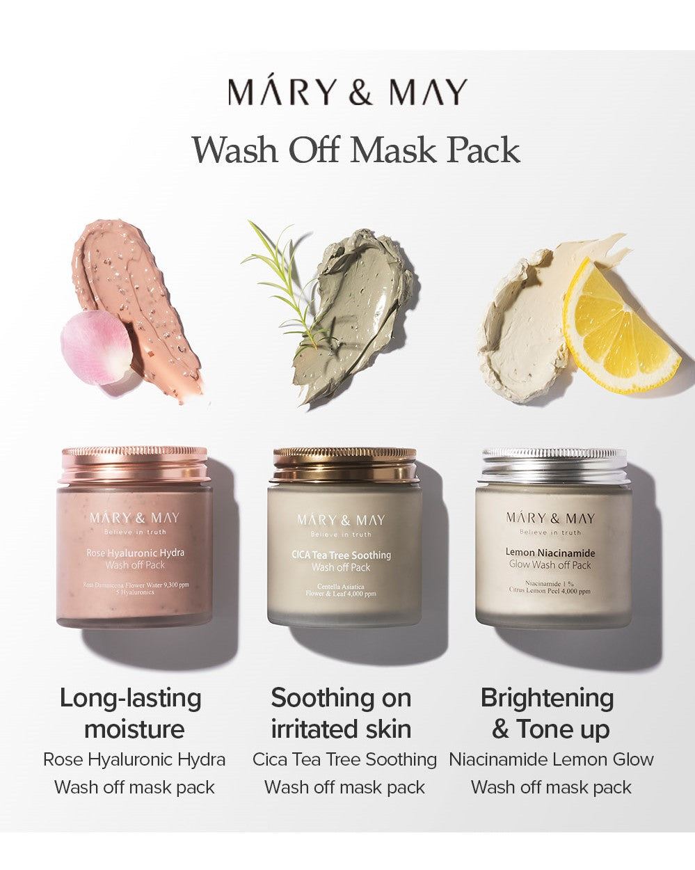 Mary&May CICA TeaTree Soothing Wash off Pack 125g