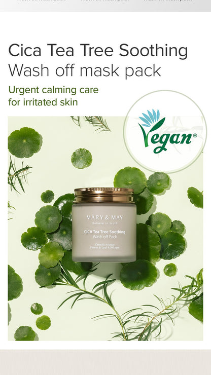 Mary&May CICA TeaTree Soothing Wash off Pack 125g