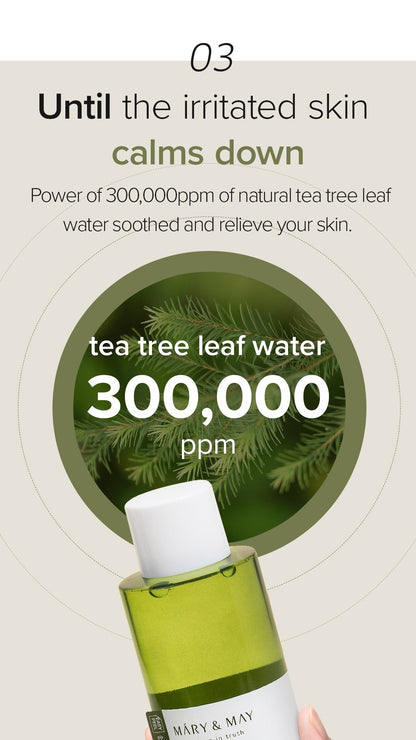 Mary&May Vegan CICA Tea Tree AHA PHA Blemish Toner - 200ml
