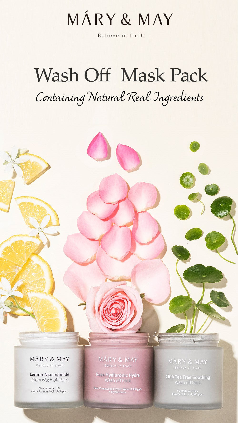 Mary&May Lemon Niacinamide Glow Wash Off Pack 125g