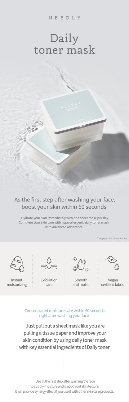 Needly Daily Toner Mask Pack 30 Sheets