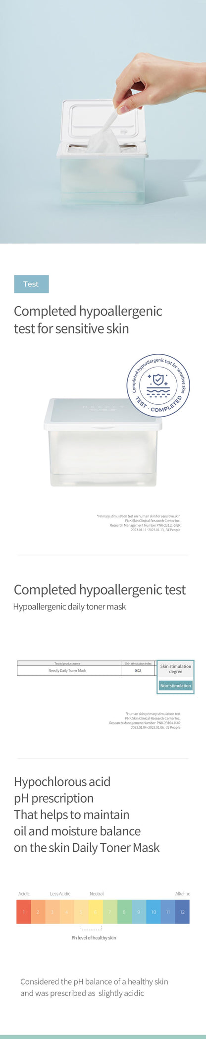 Needly Daily Toner Mask Pack 30 Sheets