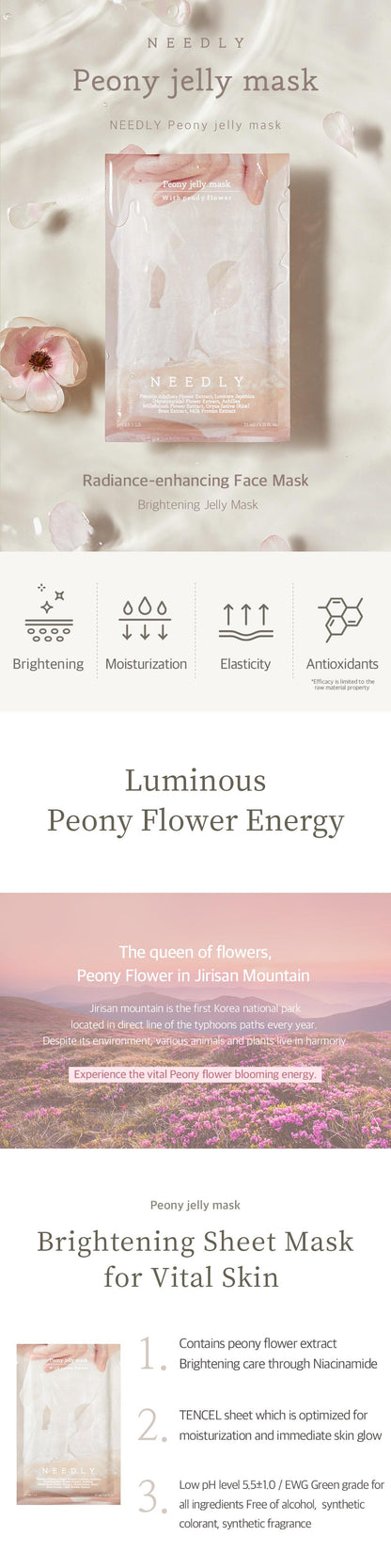 Needly Peony Jelly Mask 10 sheets