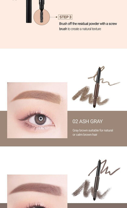 WAKEMAKE Powder Jet Dual Brow 0.75g - #06 Deep Brown