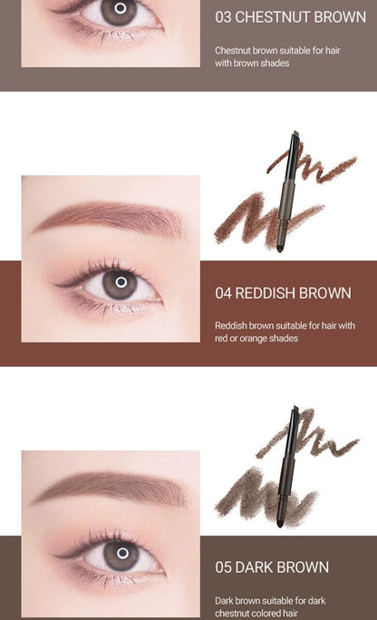 WAKEMAKE Powder Jet Dual Brow 0.75g - #06 Deep Brown