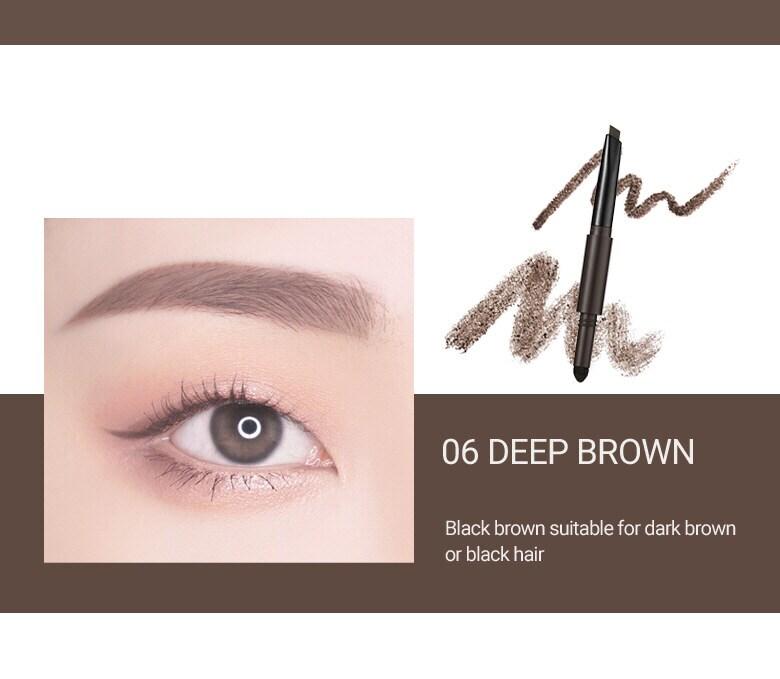 WAKEMAKE Powder Jet Dual Brow 0.75g - #06 Deep Brown