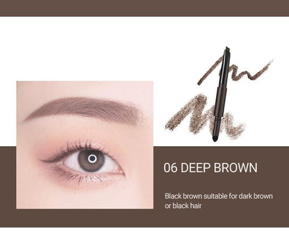 WAKEMAKE Powder Jet Dual Brow 0.75g - #06 Deep Brown