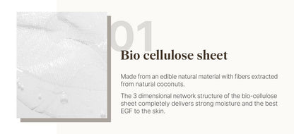 Reblocell Flossom Regenerating Facial Mask EGF 1ppm 1 Sheet