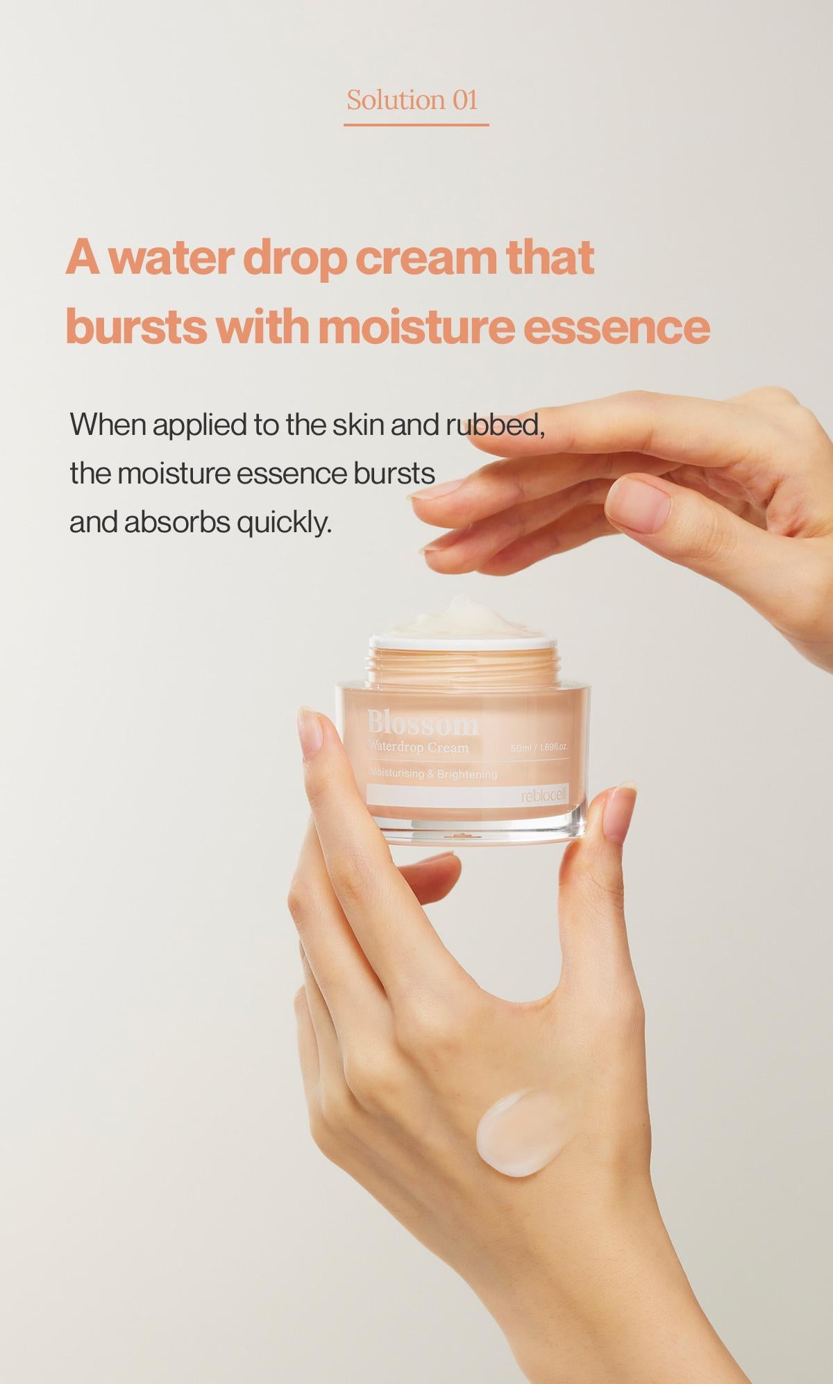 Reblocell Blossom Waterdrop Cream 50ml