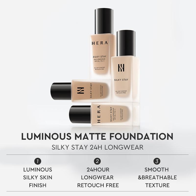 Hera Silky Stay Foundation 24h Longwear PA++ 30g - 23C1 PINK BEIGE