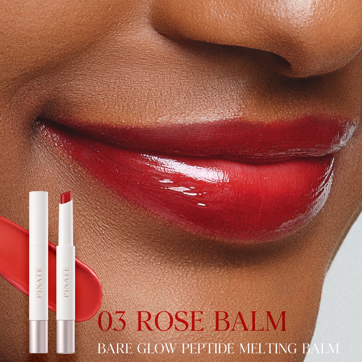 Pinate Bare Glow Peptide Melting Balm 1.8g - 5 Colors