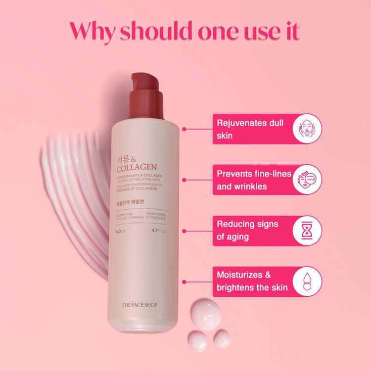 Thefaceshop POMEGRANATE AND COLLAGEN VOLUME LIFTING EMULSION 140ml